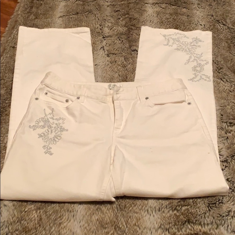 LOFT white jeans - Picture 2 of 4